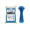 Kable Kontrol Zip Ties - 8in Long - 100 Pc Pk - Fluorescent Blue - Nylon - 50 Lbs Tensile Strength CT508FL-BL-100